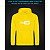 Hoodie with Reflective Print Youtube - XL yellow