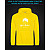 Hoodie with Reflective Print Harry Potter Society - M yellow