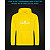 Hoodie with Reflective Print CS GO Logo - M yellow