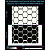 Rhombuses reflective stickers 2, black, hard surface