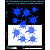 Blots reflective stickers, blue, for solid surfaces