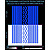 Lines reflective stickers, blue, for solid surfaces
