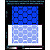 Rhombuses reflective stickers 2, blue for hard surfaces