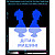 Stickers Children mashine2 (Ukr. Language), blue, hard surface