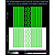 Lines reflective stickers, green, hard surface