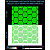 Rhombuses reflective stickers 2, green, hard surface