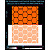 Rhombuses reflective stickers 2, orange, hard surface