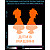 Stickers Children mashine2 (Ukr. Language), orange, for hard surfaces