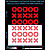XO reflective stickers, red, for solid surfaces