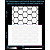 Rhombuses reflective stickers 2, white, hard surface