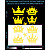 Crown reflective stickers, yellow, hard surface