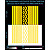 Lines reflective stickers, yellow, hard surface