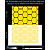 Rhombuses reflective stickers 2, yellow, hard surface