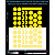 Figures reflective stickers, yellow, hard surface