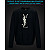 sweatshirt with Reflective Print YSL - 5/6 black