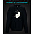 sweatshirt with Reflective Print Cute Cats - 5/6 black