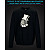 sweatshirt with Reflective Print Zebra Hat - 5/6 black