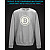 sweatshirt with Reflective Print Bitcoin - 5/6 grey