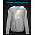 sweatshirt with Reflective Print Zebra Hat - 5/6 grey