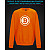 sweatshirt with Reflective Print Bitcoin - 5/6 orange