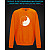 sweatshirt with Reflective Print Cute Cats - 5/6 orange