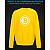 sweatshirt with Reflective Print Bitcoin - 5/6 yellow