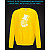 sweatshirt with Reflective Print Zebra Hat - 5/6 yellow