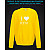 sweatshirt with Reflective Print I Love KYIV - 5/6 yellow