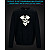 sweatshirt with Reflective Print Pirate Skull - 2XL black
