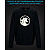 sweatshirt with Reflective Print Unicorn - 2XL black