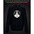 sweatshirt with Reflective Print Yoga Logo - 2XL black
