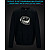 sweatshirt with Reflective Print Trollface - 2XL black