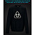 sweatshirt with Reflective Print Pooo - 2XL black