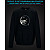 sweatshirt with Reflective Print Angry Face - 2XL black