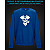 sweatshirt with Reflective Print Pirate Skull - 2XL blue