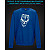 sweatshirt with Reflective Print Zombie - 2XL blue