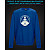 sweatshirt with Reflective Print Yoga Logo - 2XL blue