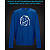 sweatshirt with Reflective Print Meme Face - 2XL blue