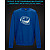 sweatshirt with Reflective Print Trollface - 2XL blue