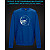 sweatshirt with Reflective Print Angry Face - 2XL blue