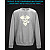 sweatshirt with Reflective Print Pirate Skull - 2XL grey