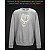 sweatshirt with Reflective Print Zombie - 2XL grey