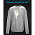 sweatshirt with Reflective Print Little Fairy - 2XL grey