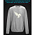 sweatshirt with Reflective Print Pegas Wings - 2XL grey