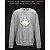 sweatshirt with Reflective Print Yoga Logo - 2XL grey