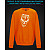 sweatshirt with Reflective Print Zombie - 2XL orange