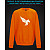 sweatshirt with Reflective Print Pegas Wings - 2XL orange
