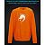 sweatshirt with Reflective Print Dragon Head Print - 2XL orange