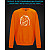 sweatshirt with Reflective Print Meme Face - 2XL orange