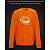 sweatshirt with Reflective Print Trollface - 2XL orange